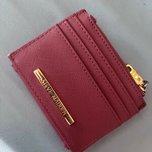 Steve Madden Burgundy Card Holder